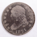 1821 Capped Bust Dime, Good Circulated Coin, Store