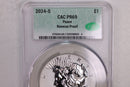 2024-S Peace Dollar Silver Commemorative, CAC PF69, Store