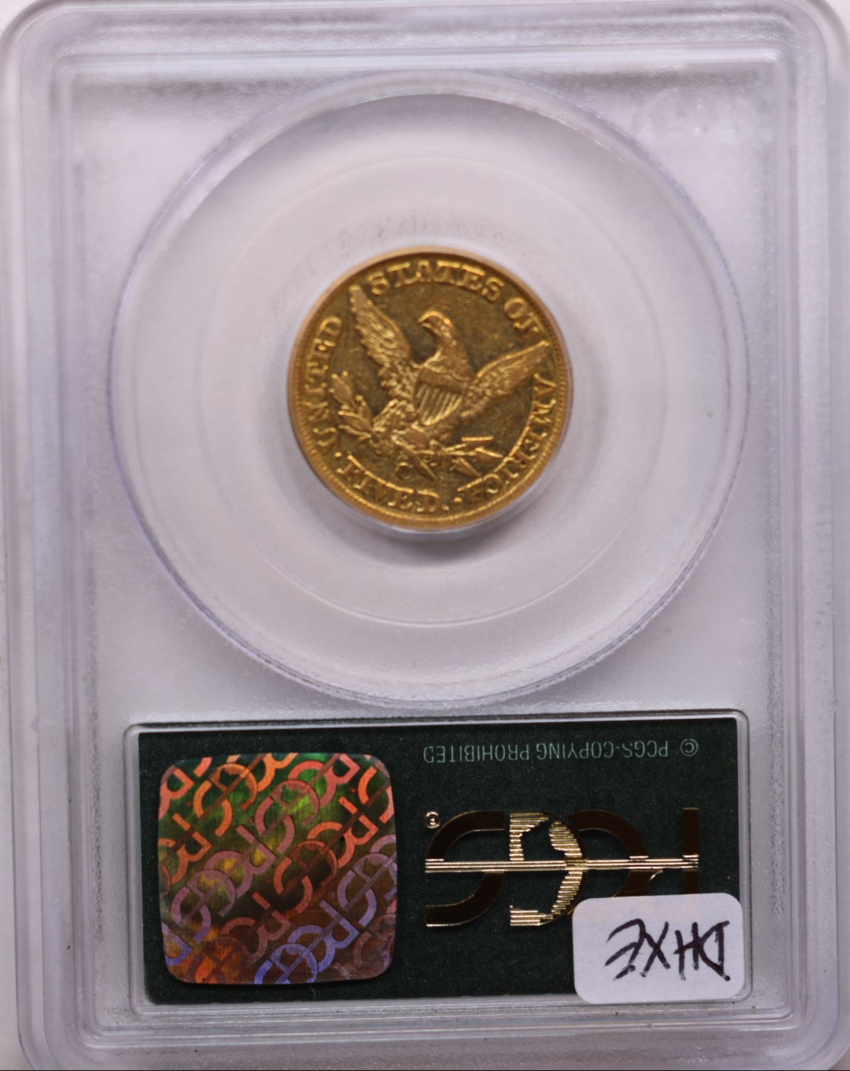 1848-C $5, Gold Half Eagle, Charolette Mint, Circulated, PCGS VF-35, Store Sale #G0152.