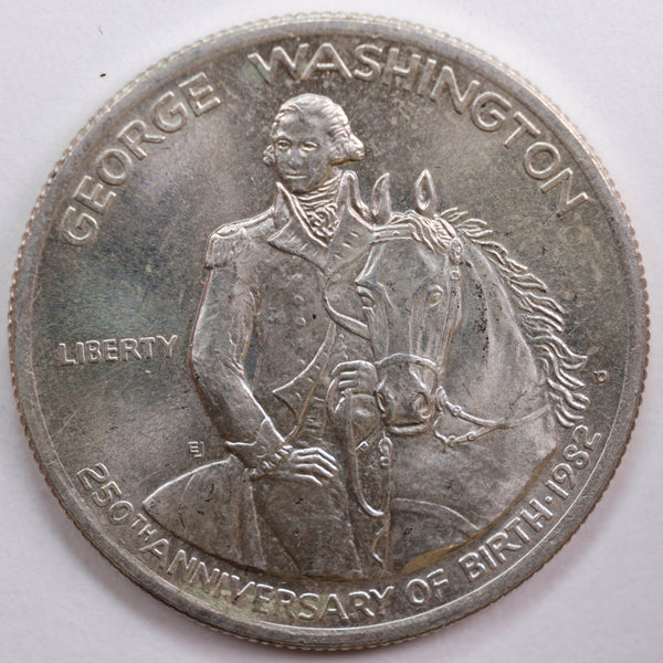 1982-D Washington Birth 250th Anniv Commem Half Dollar, Mint State, Store #MC1