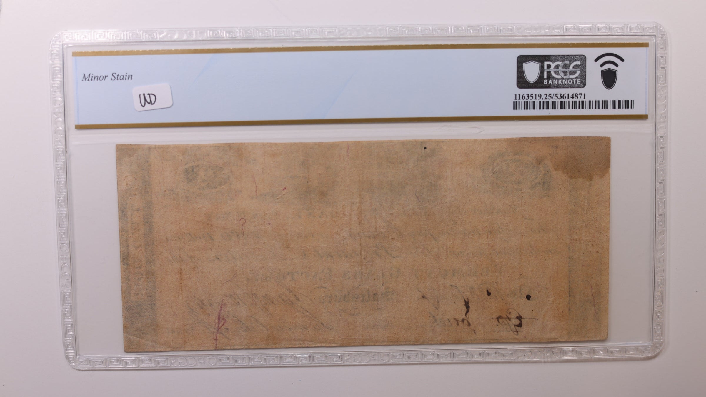 1814 $2, Vermont Glass Factory, Obsolete Currency, PCGS VF25, Store #GVT008.