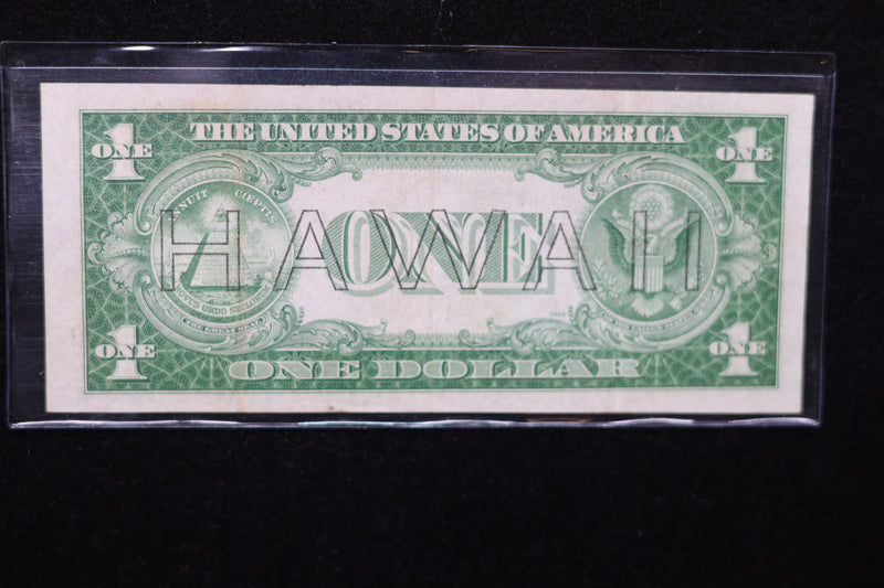 1935 A, Silver Certificate, 'Hawaii Issue', Currency,  Store Sale 00751