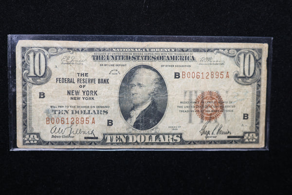 1929 $10 National Currency,  Store Sale 00753