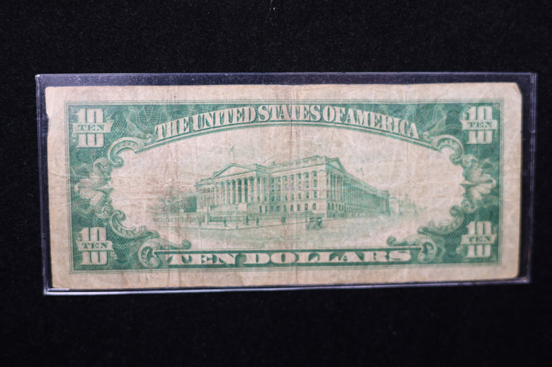 1929 $10 National Currency,  Store Sale 00753