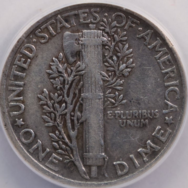 1942/1 Mercury Silver Dime, ANACS VF25, Store #GDE024