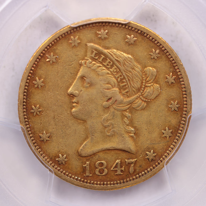 1847-O $10, Gold Liberty Eagle, Circulated, PCGS XF-45, CAC, Store Sale