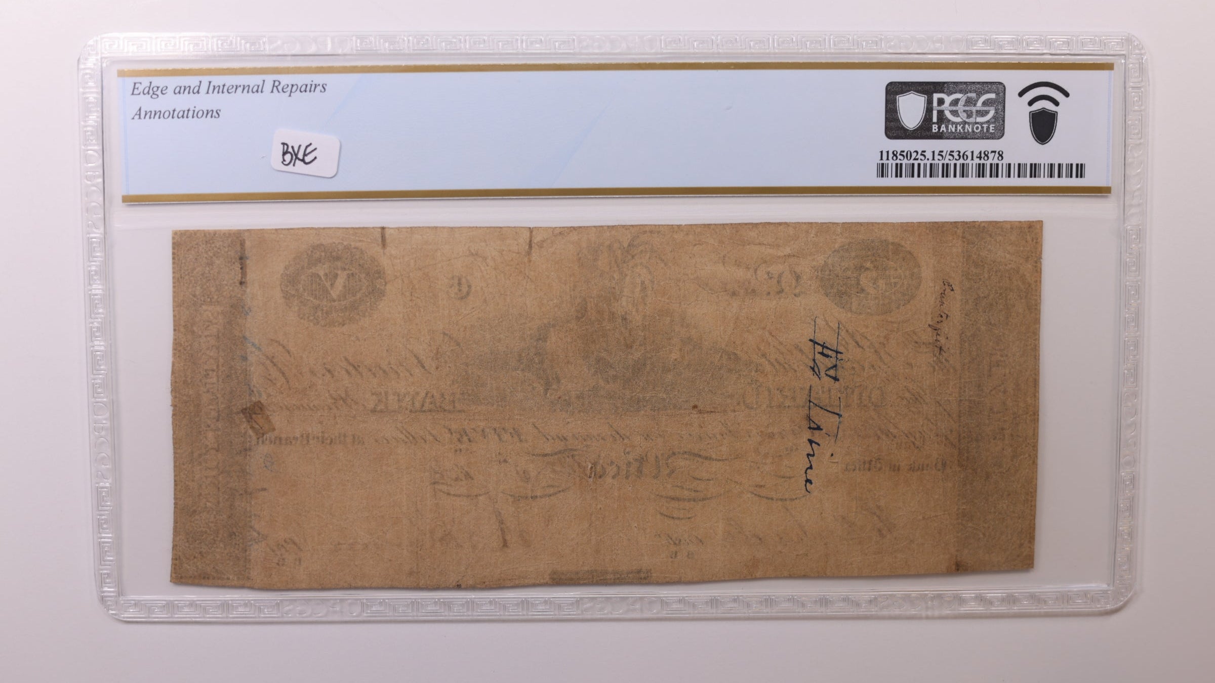 1819 $5, Canandaigua, N.Y., PCGS Fine-15, Obsolete Currency. Store #GNY021.