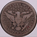 1909 Barber Silver Quarter., Fine, Circulated Coin., Store