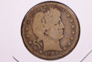 1909-D Barber Silver Quarter., Very Good Circulated Coin., Store