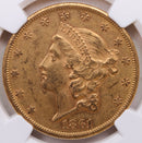 1861 $20, Gold Double Eagle, Uncirculated Coin, NGC MS-60, Store Sale