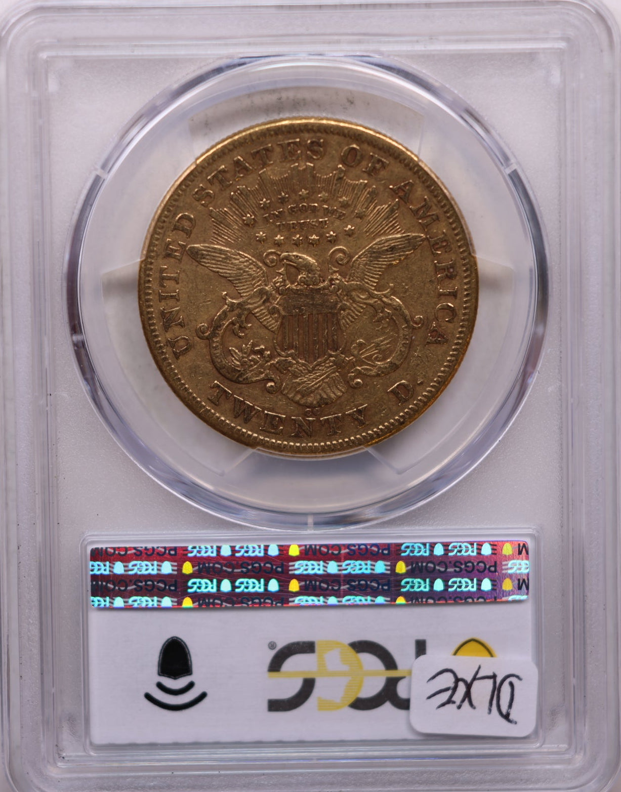 1876-CC $20, Gold Double Eagle, Circulated Coin, XF-45, Store Sale #G0164.