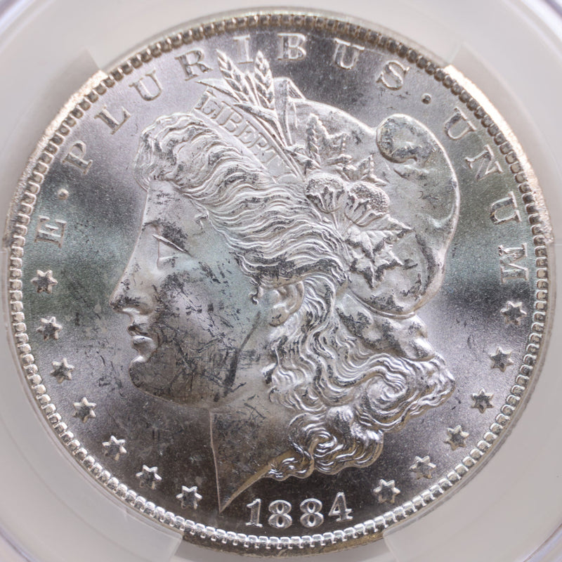 1884-CC Morgan Silver Dollar, CAC MS61, Store