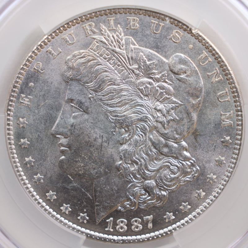 1887 Morgan Silver Dollar, CAC MS61, Store