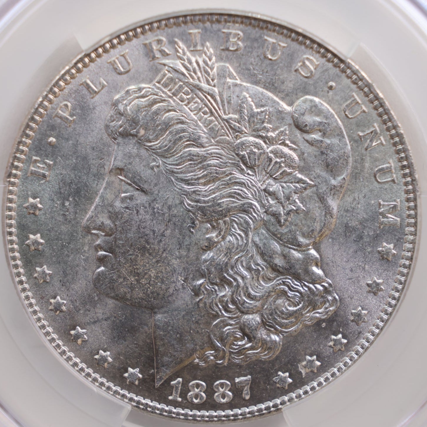 1887 Morgan Silver Dollar, CAC MS61, Store #GDR0270