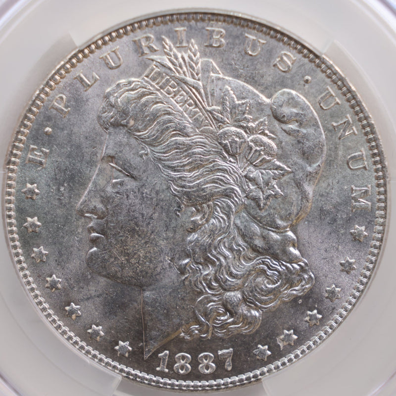 1887 Morgan Silver Dollar, CAC MS61, Store