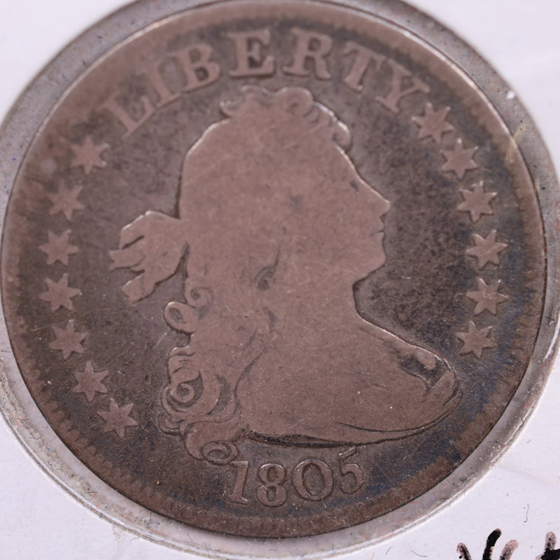 1805 Bust Silver Quarter., Fine Circulated Coin., Store