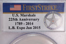 2015-W $5 Gold., U.S. Marshals Service., Commemorative., PCGS MS69., Store