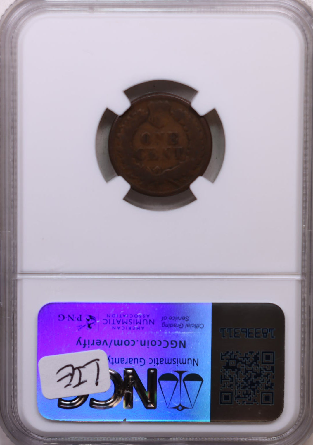 1877 Indian Head Cents, 'Key Date', NGC Graded AG-3, Store Sale #CT0728