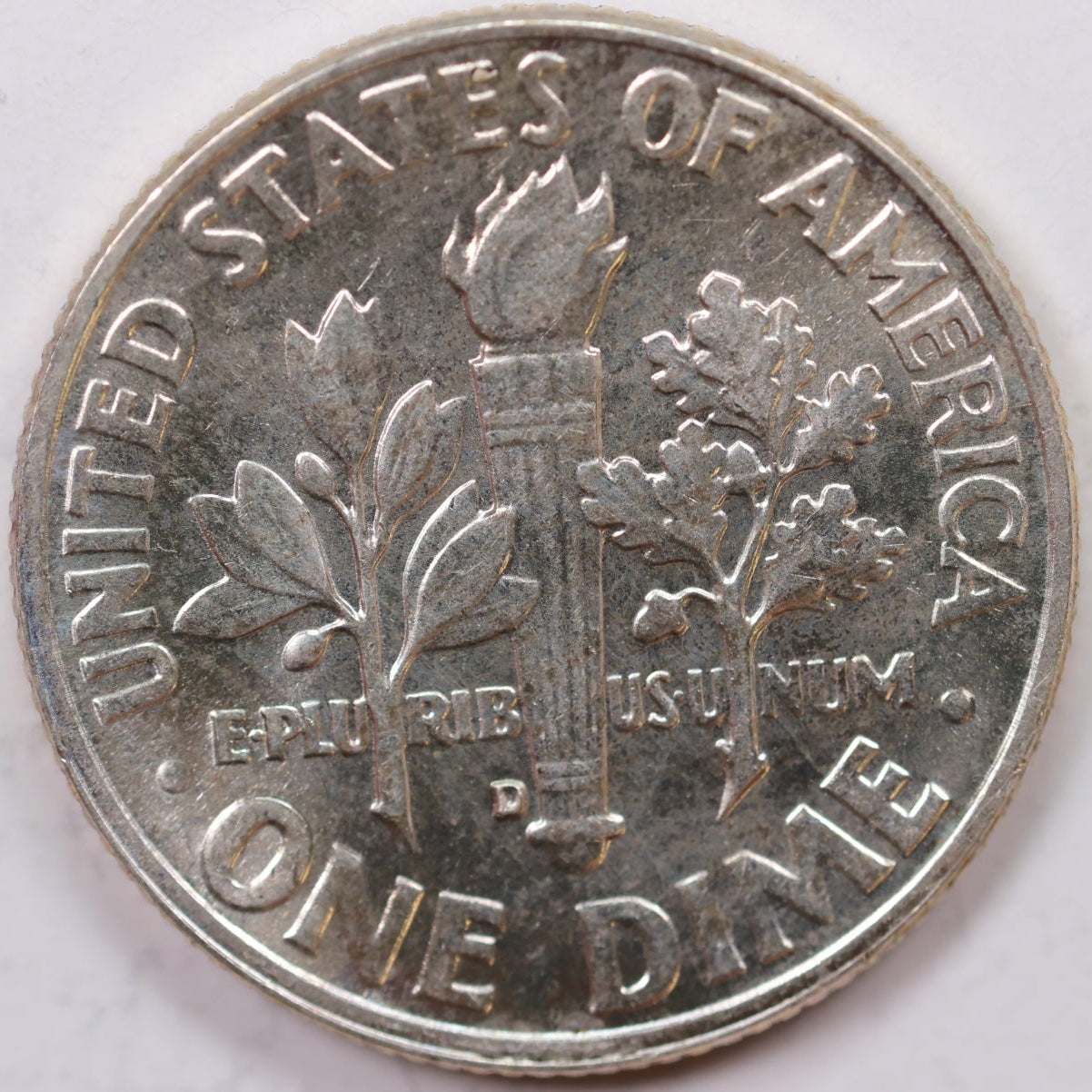 1962-D Roosevelt Silver Dime, Mint State Uncirculated Coin, Store #DE0543