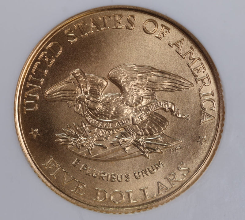 1995-W, $5 Gold., CIVIL WAR., U.S. Mint Commemorative., NGC MS70., Store
