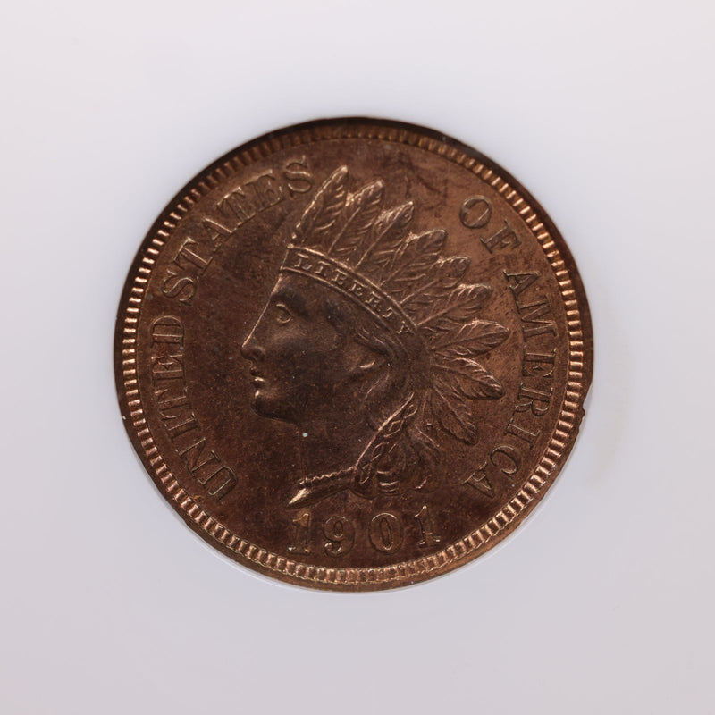 1901 Indian Head Cents, 'PROOF STRIKE', NGC PF-63, R/B, Store Sale