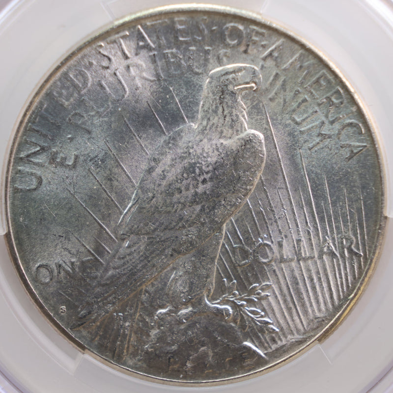 1923-S Peace Silver Dollar, CAC MS61, Store