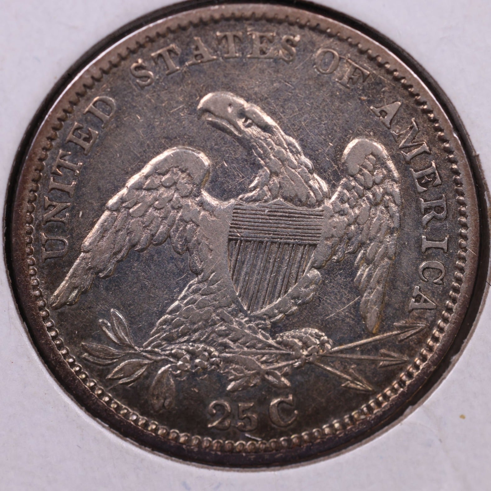 1834 Cap Bust Silver Quarter., Extra Fine+, Coin., Store#1051