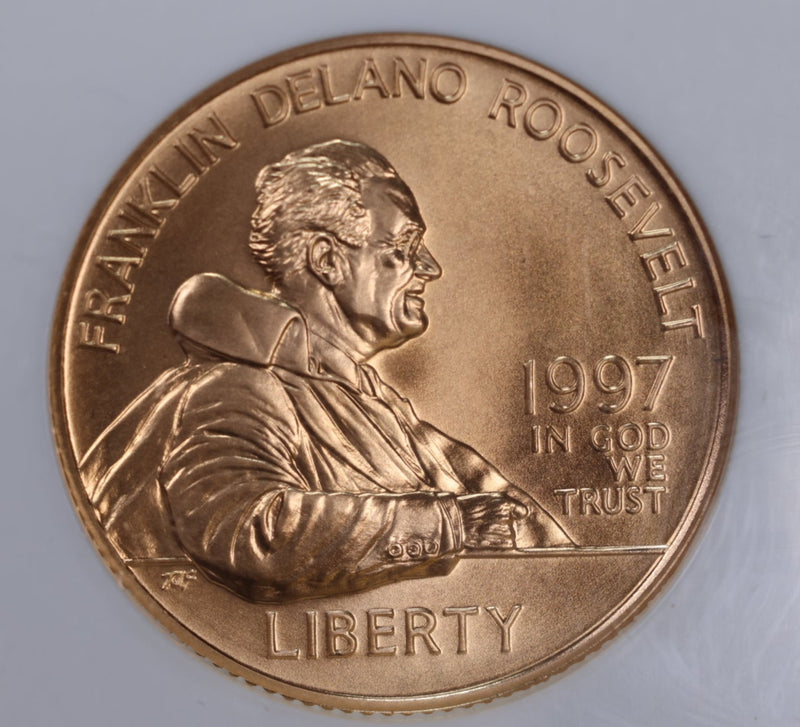 1997-W $5 Gold., F.D. Roosevelt., Commemorative., NGC MS69., Store