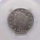 1886 Liberty (V) Nickel, PCGS AU-55,  'Green CAC', Collectible Coin. Store