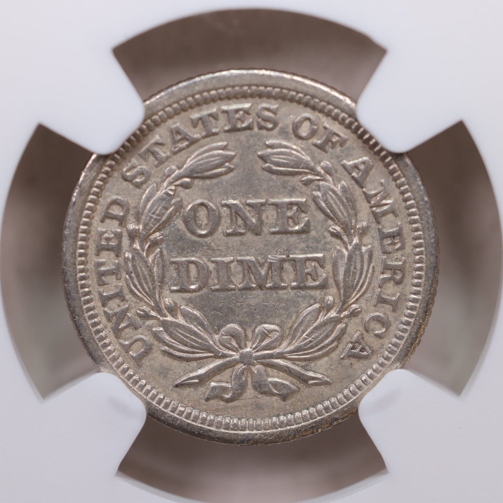 1842 Seated Liberty Silver Dime, NGC AU-53, Nice Eye Appeal, Store Sale #GDE031.