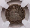 1846 Seated Liberty Half Dime, 'Circulated Coin', NGC G-6, Store Sale