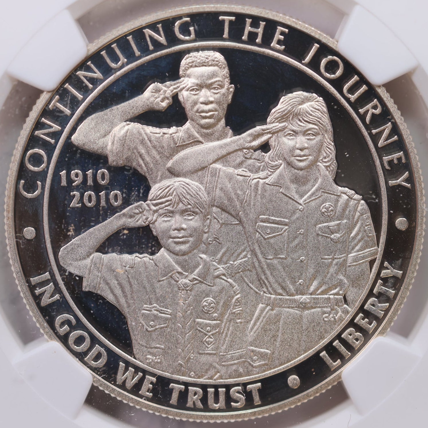 2010-P $1 Boy Scouts Centennial, NGC PF 69 Ultra Cameo, Store #GMC301