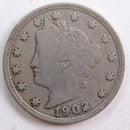 1902 Liberty Nickel, Fine Circulated Coin, Store