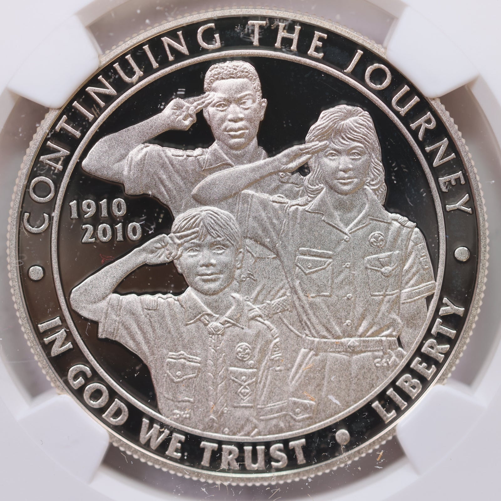 2010-P $1 Boy Scouts Centennial, NGC PF 69 Ultra Cameo, Store #GMC302