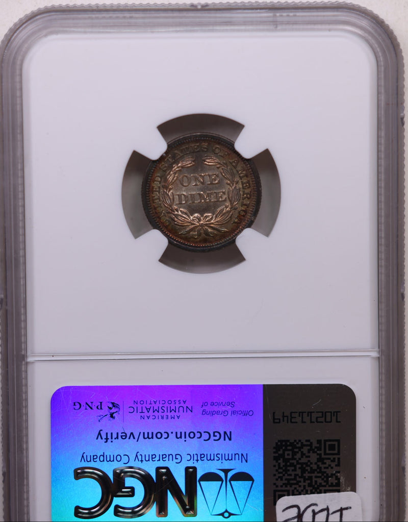 1856 Seated Liberty Silver Dime, NGC MS-66, 'SMALL DATE', Store Sale
