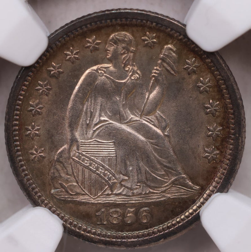 1856 Seated Liberty Silver Dime, NGC MS-66, 'SMALL DATE', Store Sale