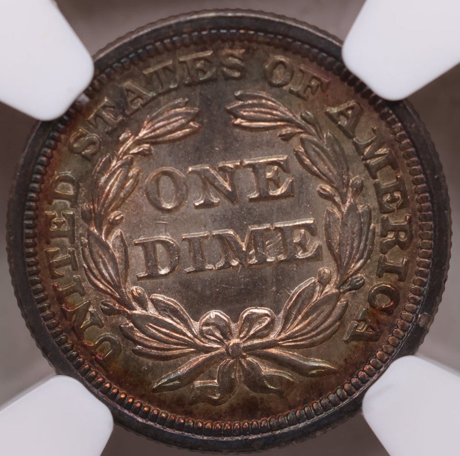 1856 Seated Liberty Silver Dime, NGC MS-66, 'SMALL DATE', Store Sale #GDE033.