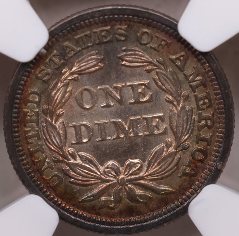 1856 Seated Liberty Silver Dime, NGC MS-66, 'SMALL DATE', Store Sale