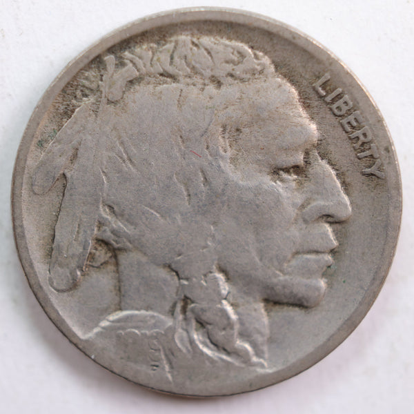 1919-D Buffalo Nickel, Very Good Circulated Coin, Readable Date, Store #NL622