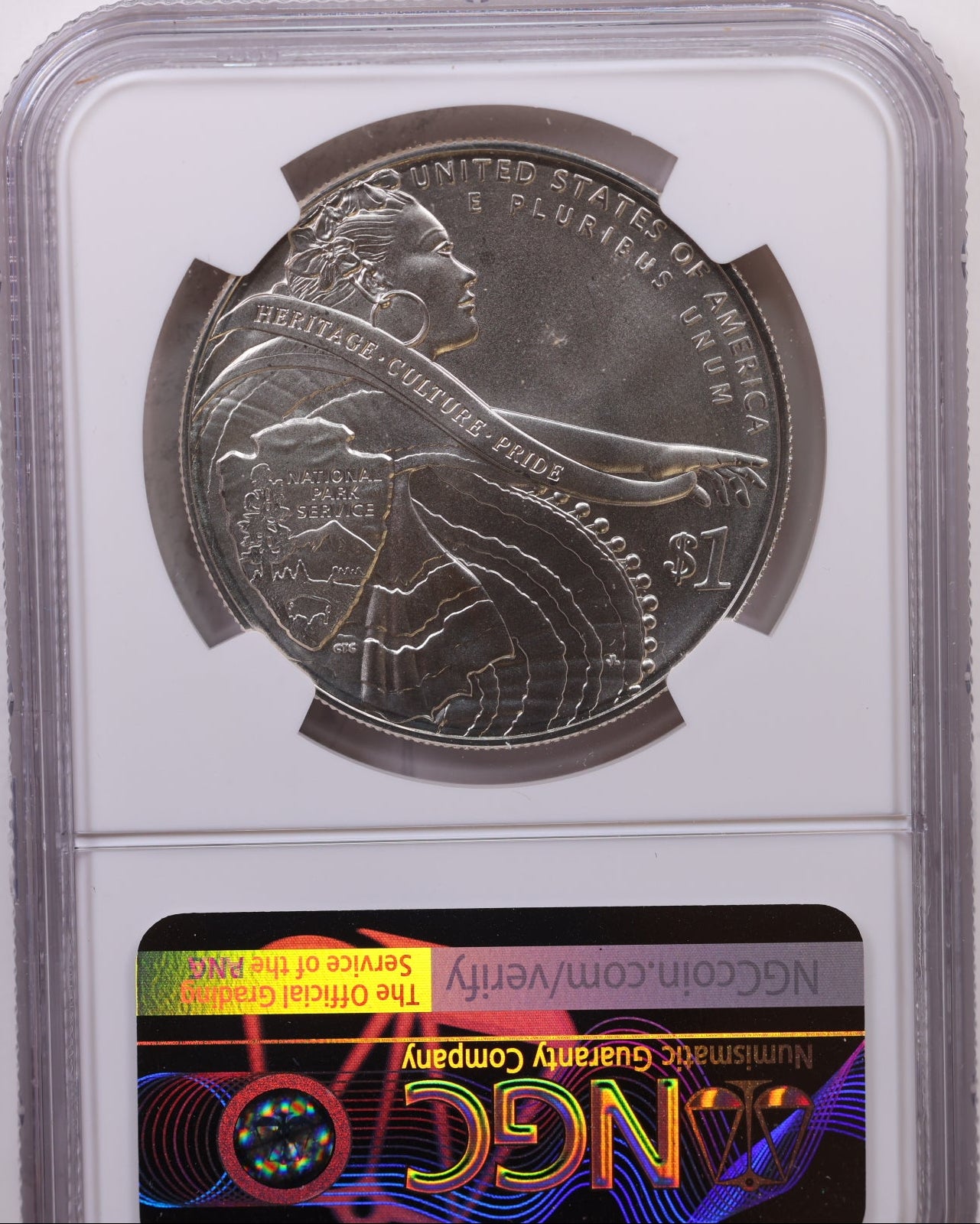 2012-P $1 National Park Service, NGC MS 69, Store #GMC304