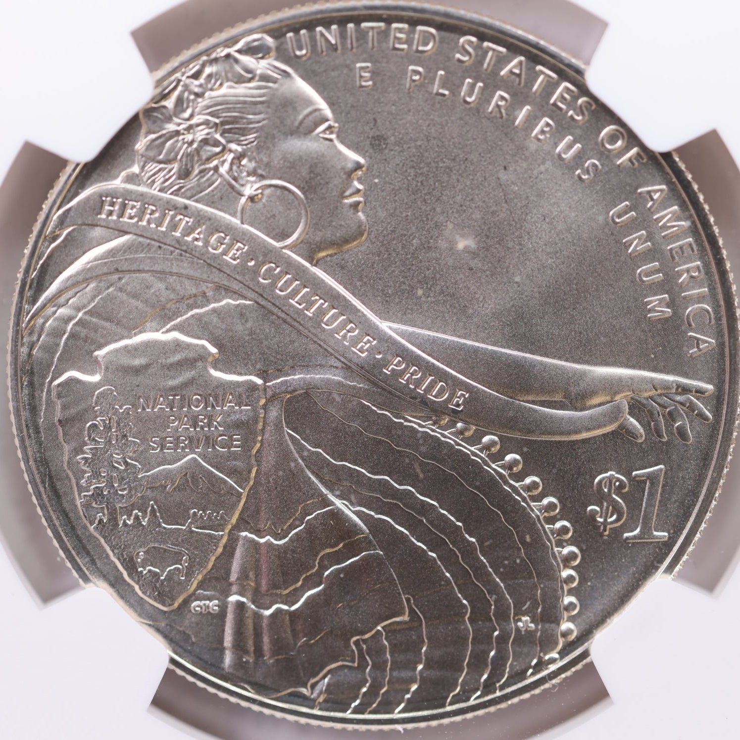2012-P $1 National Park Service, NGC MS 69, Store #GMC304