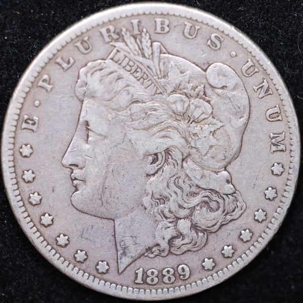 1889-CC Morgan Silver Dollar, Very Fine Circulated Coin, Store #DR0331