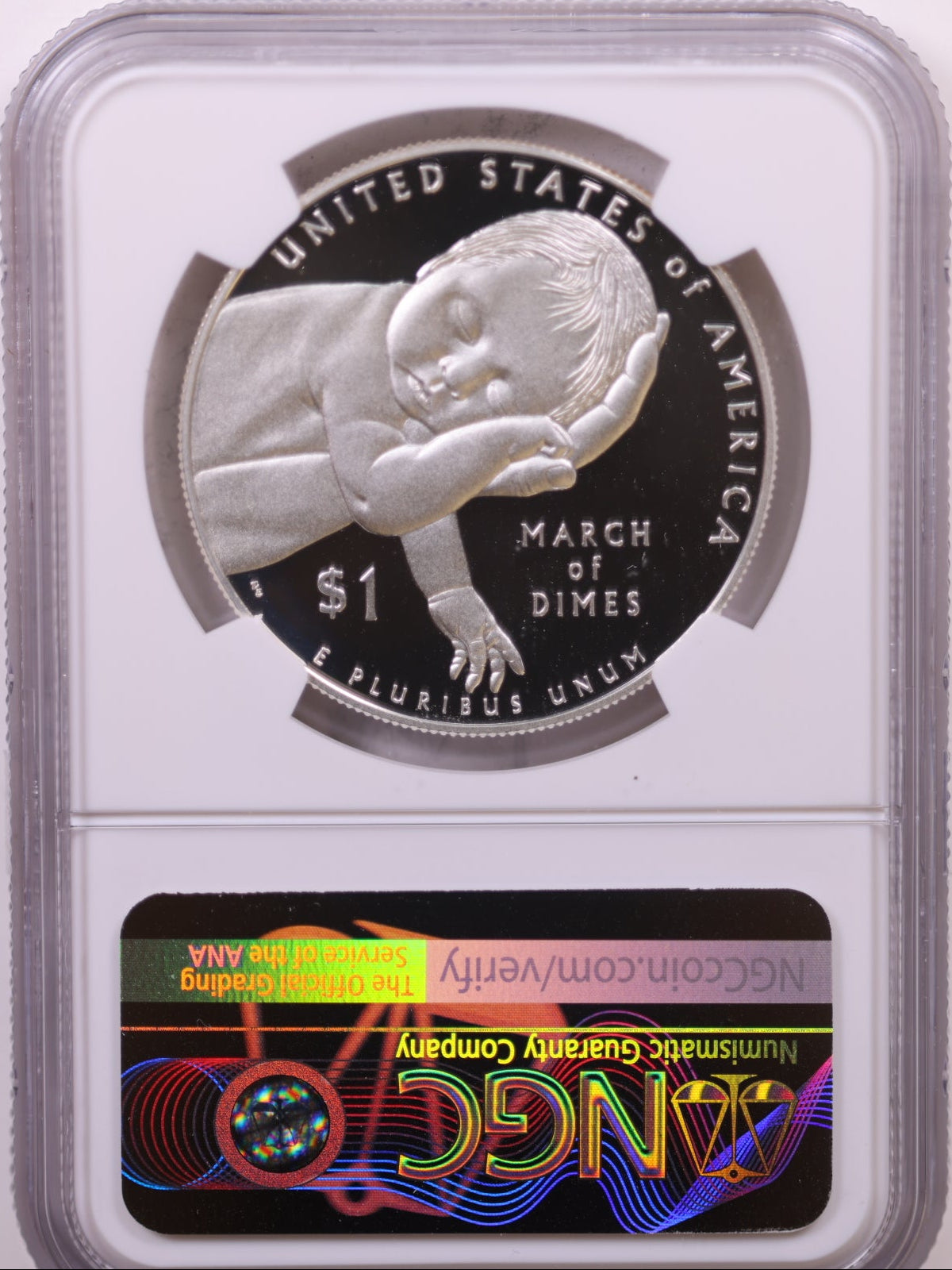 2012 W $1 March of Dimes, NGC PF 70 Ultra Cameo, Store #GMC305