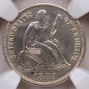 1889-S Seated Liberty Silver Dime, NGC MS-65, Uncirculated, Store