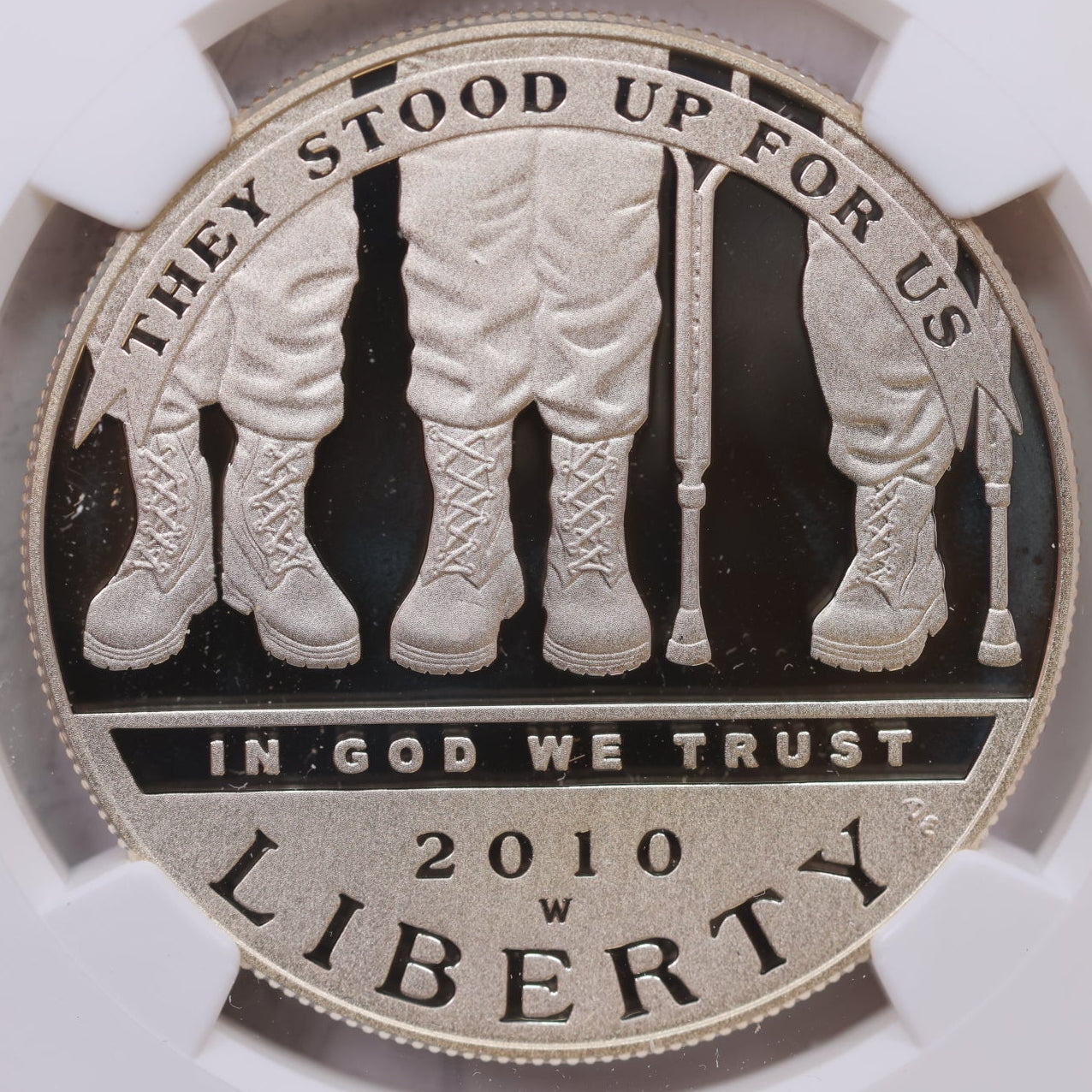 2010 W $1 Disabled Veterans, NGC PF 69 Ultra Cameo, Store #GMC306