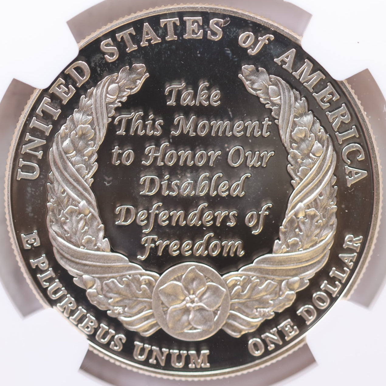 2010 W $1 Disabled Veterans, NGC PF 69 Ultra Cameo, Store #GMC306