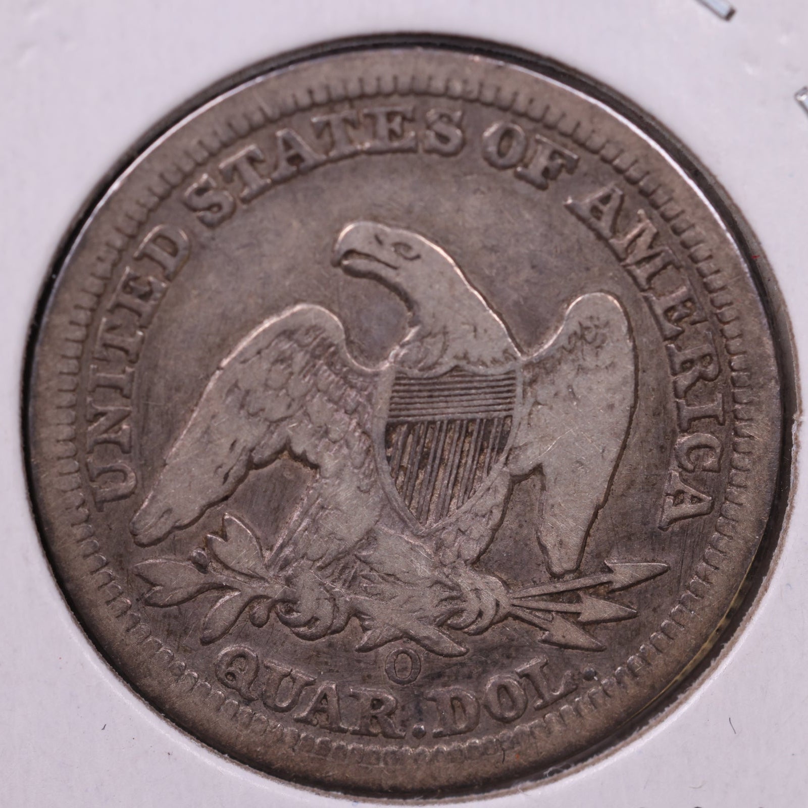 1854-O Seated Liberty Quarter., (B-3b)., Extra Fine., Circulated Coin., Store#QR1361.