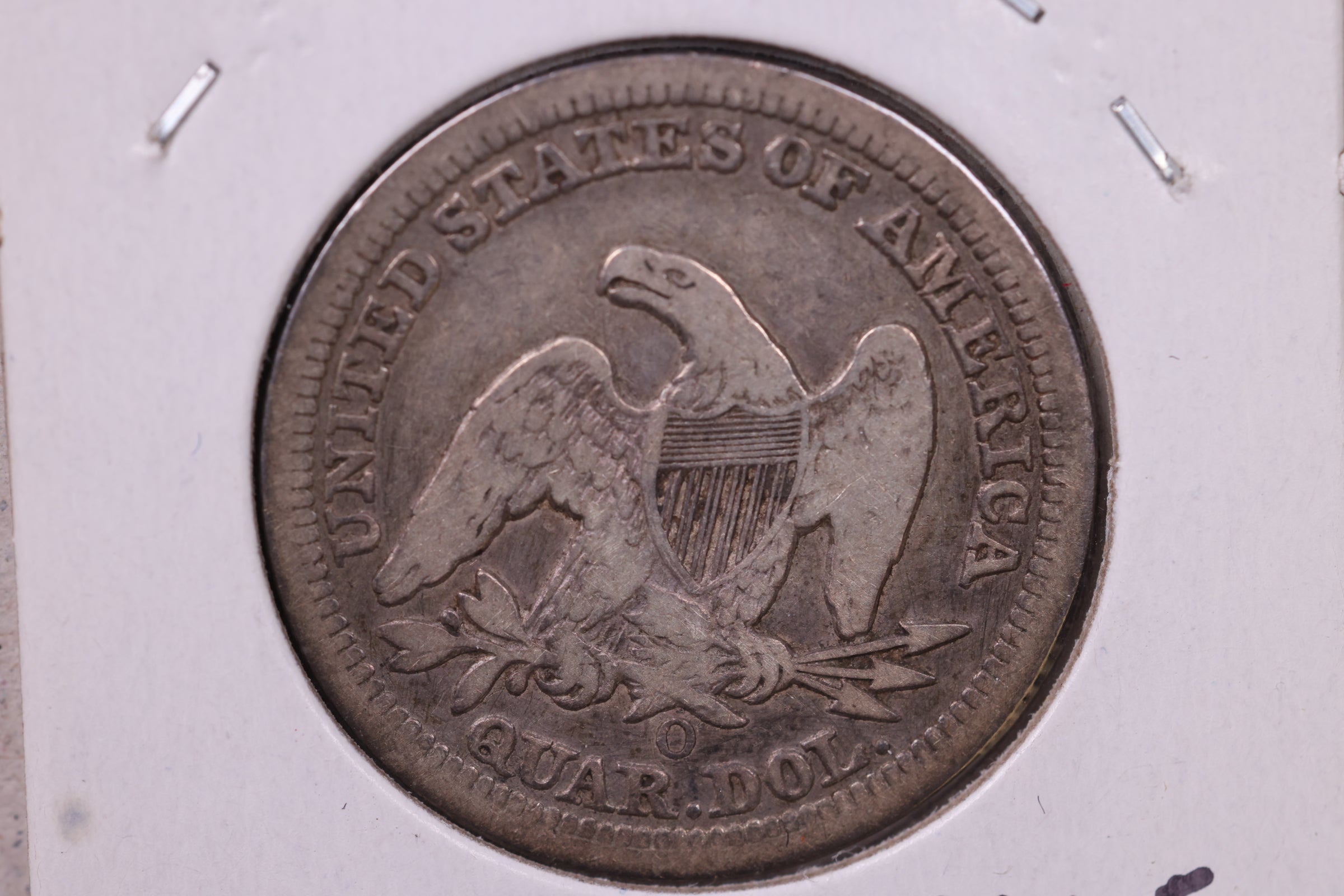 1854-O Seated Liberty Quarter., (B-3b)., Extra Fine., Circulated Coin., Store#1077