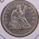 1855 Liberty Seated Quarter., Uncirculated Details., Store