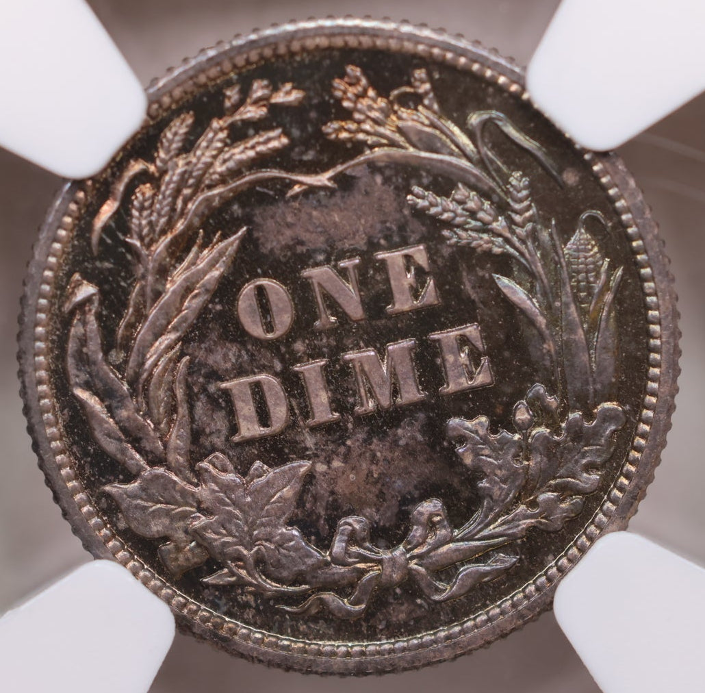 1905 Barber Silver Dime, 'Proof Strike', NGC PF-66+, Store Sale #GDE038.